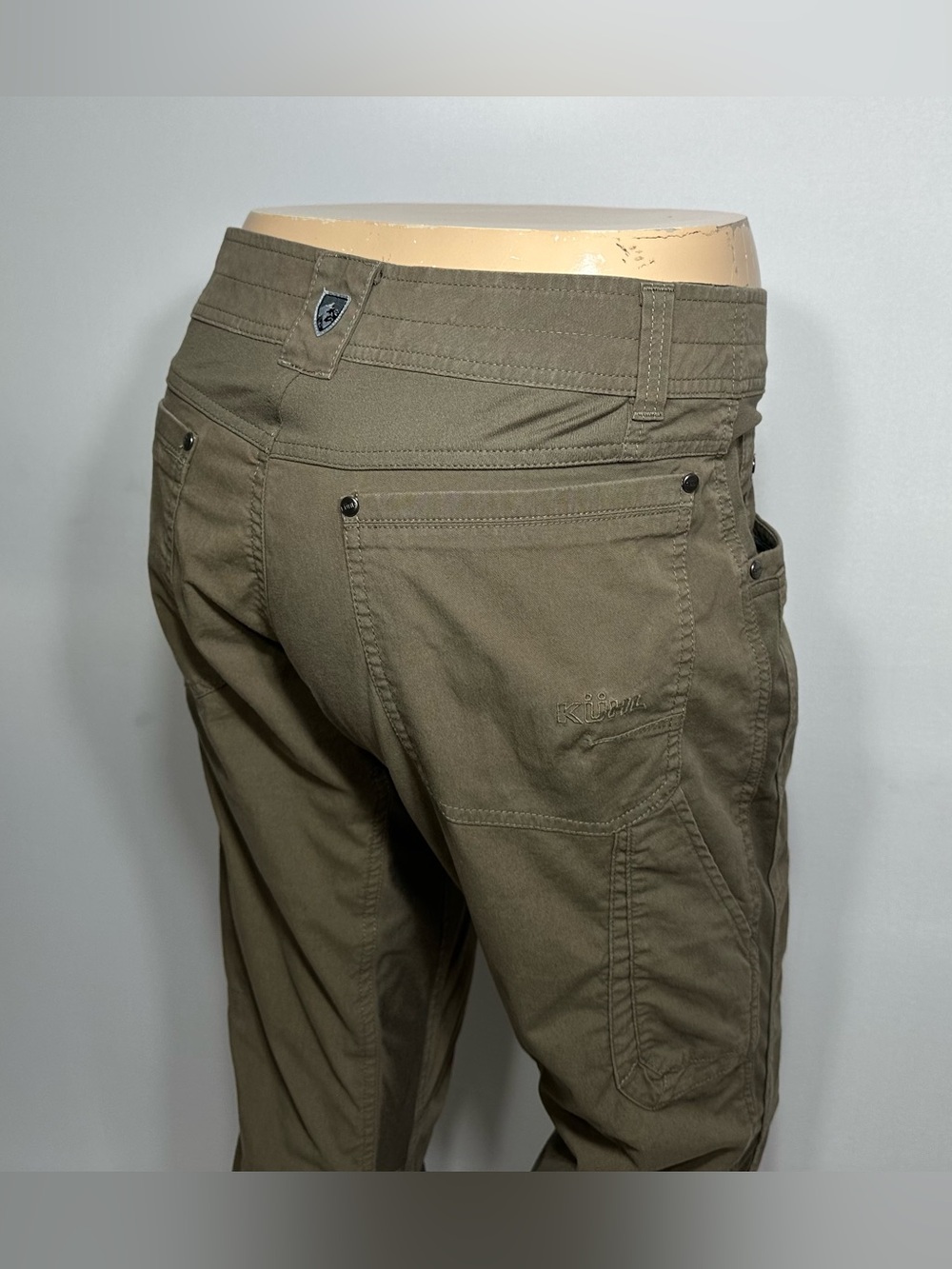 KUHL Radikl Olive Green Men's 32x32 Outdoor Hiking Pant Stretch Panel Utility